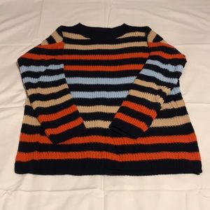 Oversized striped sweater